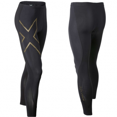 2XU Elite MCS Compression Tights Schwarz/Gold Herren